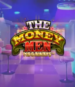 Скриншот игрового автомата The Money Men Megaways от Pragmatic Play, демонстрирующее яркий городской пейзаж с элементами хип-хоп культуры. На переднем плане видны символы слота: золотые украшения, крутые автомобили и изображения, исполняющие рэп жесты, создающие атмосферу настоящего хип-хоп приключения. Название слота The Money Men Megaways расположен в верхней части изображения, подчеркивая тематику и стиль слота.